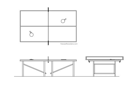 table tennis table cad block|Ping Pong CAD blocks, AutoCAD drawings free .